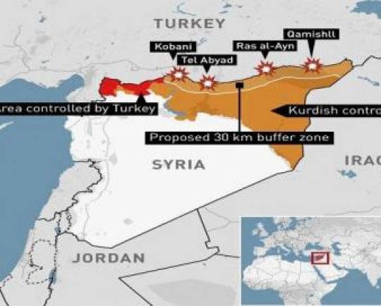 ترکیه: بعد از پایان عملیات عراق، به شمال سوریه حمله می‌کنیم