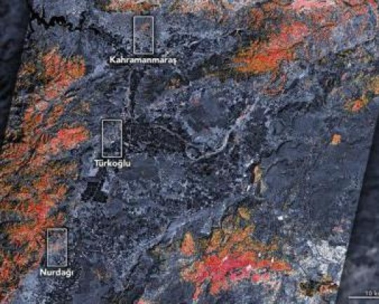 تصاویر ماهواره ای ناسا از زمین لرزه ترکیه و سوریه